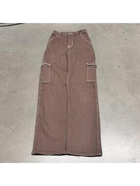 Hollister Co. Women's Brown and White Trousers